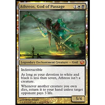 Magic the Gathering Journey into Nyx Single Athreos, God of Passage - SLIGHT PLAY (SP)