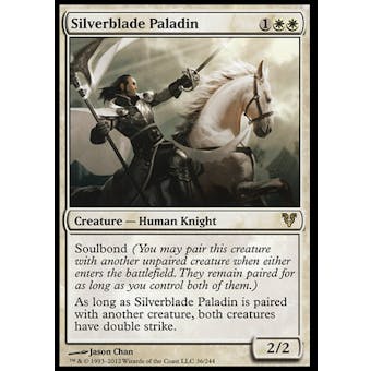 Magic the Gathering Avacyn Restored Single Silverblade Paladin - SLIGHT PLAY (SP)