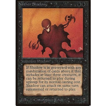 Magic the Gathering Beta Nether Shadow MODERATELY PLAYED (MP)