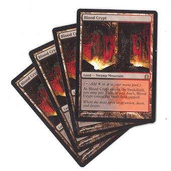 Magic the Gathering Return to Ravnica PLAYSET Blood Crypt x4 LIGHTLY PLAYED (LP)