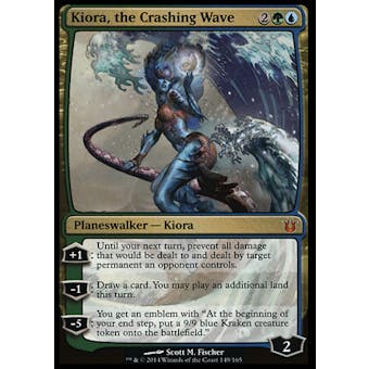 Magic the Gathering Born of the Gods Single Kiora, the Crashing Wave - SLIGHT PLAY (SP)