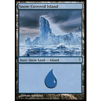Magic the Gathering Coldsnap Single Snow-Covered Island - NEAR MINT (NM)