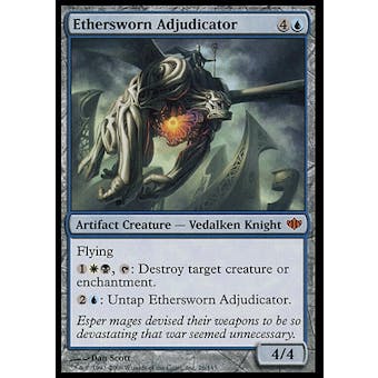 Magic the Gathering Conflux Single Ethersworn Adjucator - MODERATE PLAY (MP)