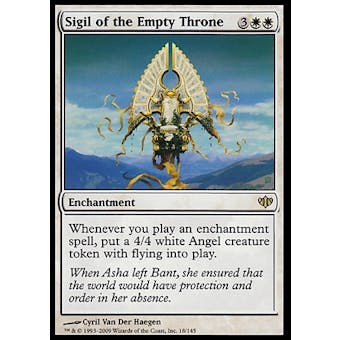 Magic the Gathering Conflux Single Sigil of the Empty Throne FOIL - NEAR MINT (NM)