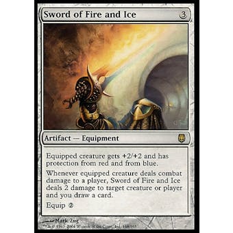 Magic the Gathering Darksteel ITALIAN Single Sword of Fire and Ice - MODERATE PLAY (MP)