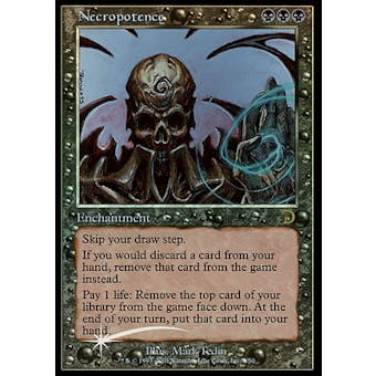 Magic the Gathering Deckmaster Single Necropotence Foil - SLIGHT PLAY (SP)