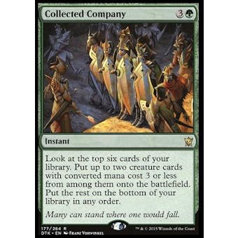 Magic the Gathering Dragons of Tarkir Single Collected Company - MODERATE PLAY (MP)