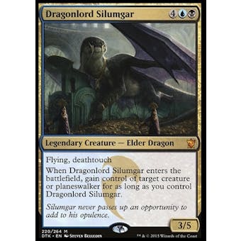 Magic the Gathering Dragons of Tarkir Single Dragonlord Silumgar Foil NEAR MINT (NM)