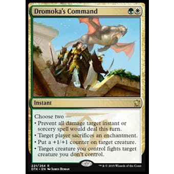 Magic the Gathering Dragons of Tarkir Single Dromoka's Command NEAR MINT (NM)