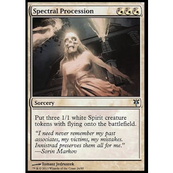 Magic the Gathering Duel Deck Promo Single Spectral Procession - Near Mint (M/NM)