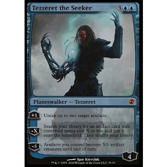 Magic the Gathering Duel Decks Single Tezzeret the Seeker FOIL - MODERATE PLAY (MP)