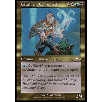 Magic the Gathering Planeshift Single Ertai, the Corrupted FOIL - MODERATE PLAY (MP)