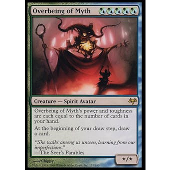 Magic the Gathering Eventide Single Overbeing of Myth FOIL - SLIGHT PLAY (SP)