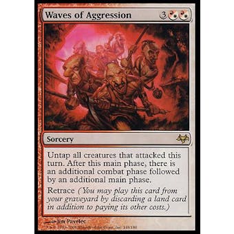 Magic the Gathering Eventide Single Waves of Aggression FOIL - SLIGHT PLAY (SP)