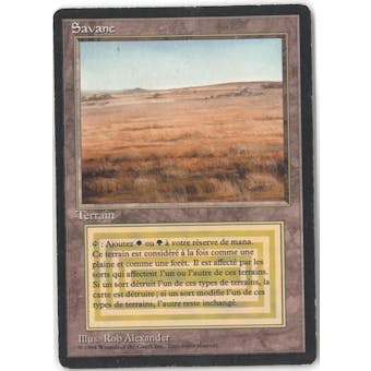 Magic the Gathering 3rd Ed (Revised) FBB FRENCH Single Savannah - MODERATE PLAY (MP)