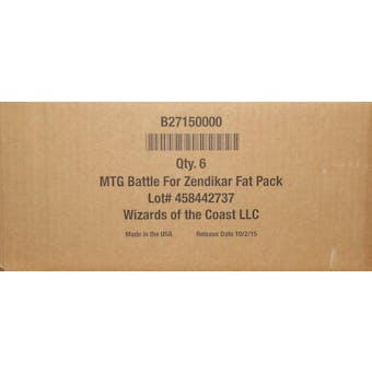Magic the Gathering Battle for Zendikar Fat Pack Case (6 Ct.)