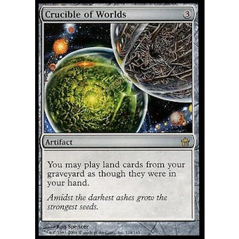 Magic the Gathering Fifth Dawn Single Crucible of Worlds FOIL - SLIGHT PLAY (SP)