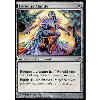 Magic the Gathering Fifth Dawn Single Paradise Mantle FOIL - SLIGHT PLAY (SP)