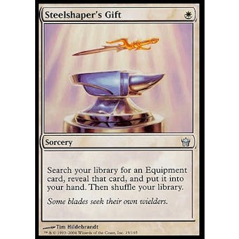 Magic the Gathering Fifth Dawn Single Steelshaper's Gift - SLIGHT PLAY (SP)
