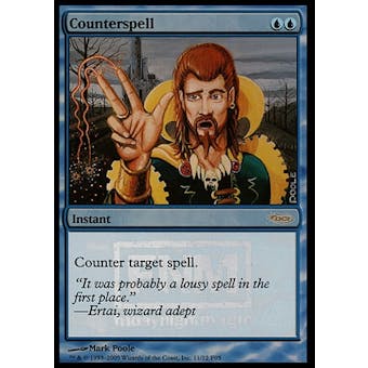 Magic the Gathering Promotional Single Counterspell FOIL (FNM) - SLIGHT PLAY (SP)