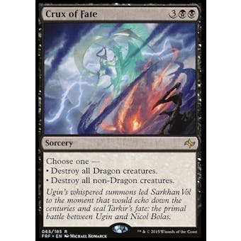 Magic the Gathering Fate Reforged Single Crux of Fate FOIL - SLIGHT PLAY (SP)