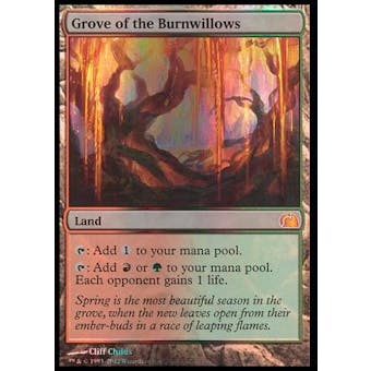 Magic the Gathering From The Vault Single Grove of the Burnwillows FOIL - SLIGHT PLAY (SP)