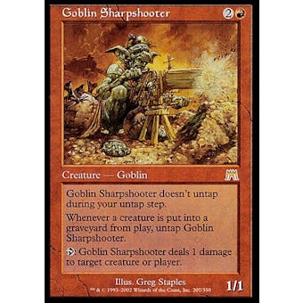 Magic the Gathering Onslaught Single Goblin Sharpshooter - MODERATE PLAY (MP)