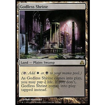 Magic the Gathering Guildpact Single Godless Shrine FOIL - SLIGHT PLAY (SP)