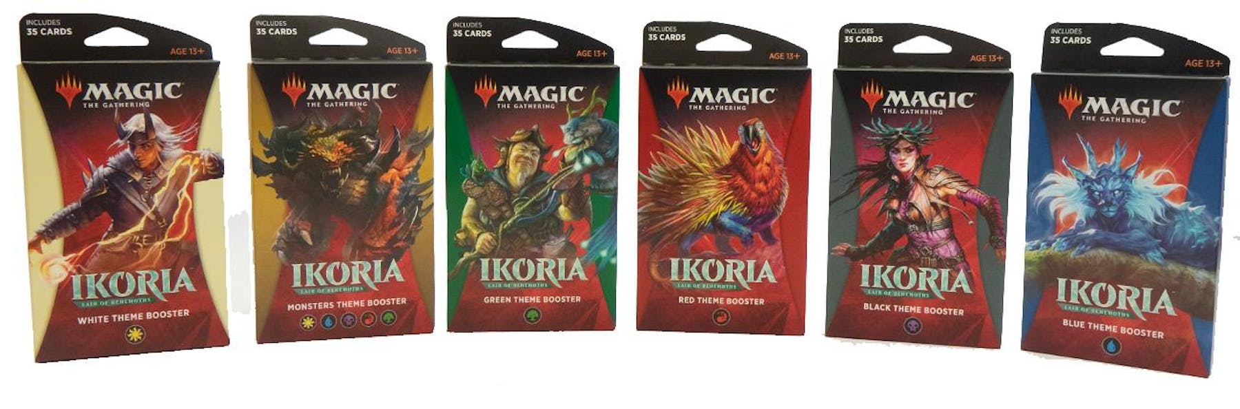Magic The Gathering Ikoria Lair Of Behemoths Theme Booster Pack Set Of 6 Da Card World