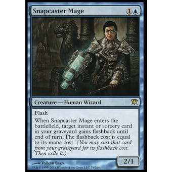 Magic the Gathering Innistrad Single Snapcaster Mage - MODERATE PLAY (MP)