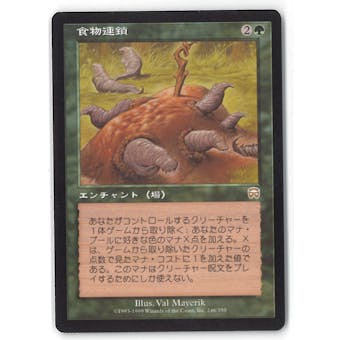 Magic the Gathering Mercadian Masques JAPANESE Single Food Chain - MODERATE PLAY (MP)