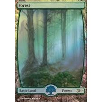 Magic the Gathering Promotional Single Basic Forest FOIL (JUDGE) - NEAR MINT (NM)