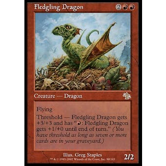 Magic the Gathering Judgment Single Fledgling Dragon - SLIGHT PLAY (SP)