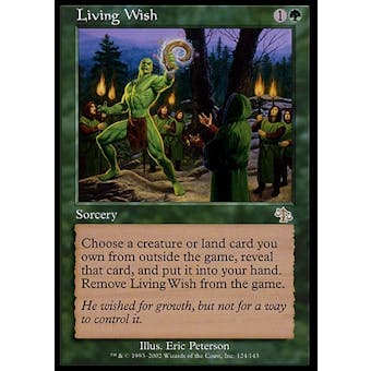 Magic the Gathering Judgment Single Living Wish - MODERATE PLAY (MP)
