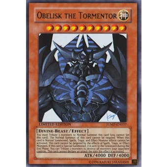 Yu-Gi-Oh Promotional Single Obelisk the Tormentor Ultra Rare - HEAVY PLAY (HP)
