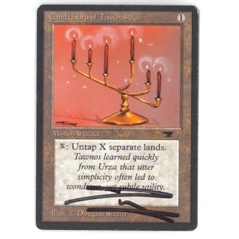 Magic the Gathering Antiquities Single Candelabra of Tawnos - SLIGHT / MODERATE PLAY (SP/MP)