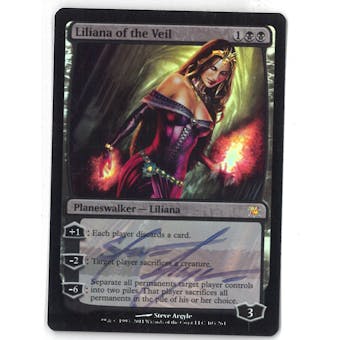 Magic the Gathering Innistrad Single Liliana of the Veil FOIL (Signed by Artist) - NM