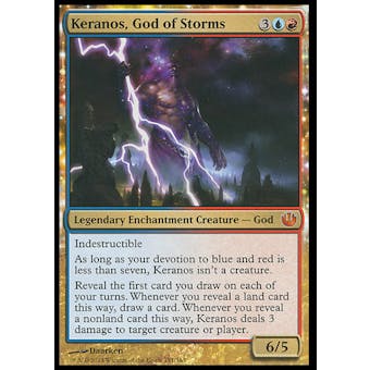 Magic the Gathering Journey into Nyx Single Keranos, God of Storms FOIL - SLIGHT PLAY (SP)