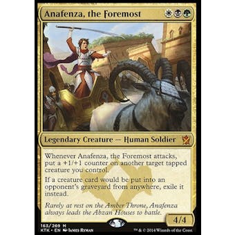 Magic the Gathering Khans of Tarkir Single Anafenza, the Foremost FOIL - SLIGHT PLAY (SP)