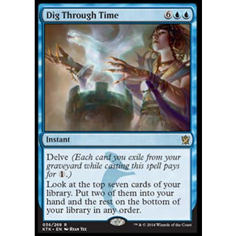 Magic the Gathering Promotional Single Dig Through Time FOIL - NEAR MINT (NM)