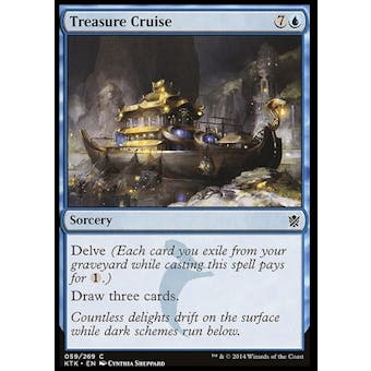 Magic the Gathering Khans of Tarkir Single Treasure Cruise FOIL - SLIGHT PLAY (SP)