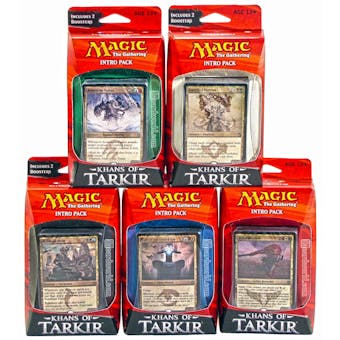 Magic the Gathering Khans of Tarkir Intro Pack - Set of 5