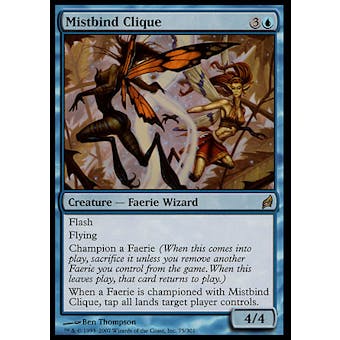 Magic the Gathering Lorwyn Single Mistbind Clique - MODERATE PLAY (MP)