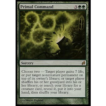 Magic the Gathering Lorwyn Single Primal Command FOIL - SLIGHLY PLAYED (SP)