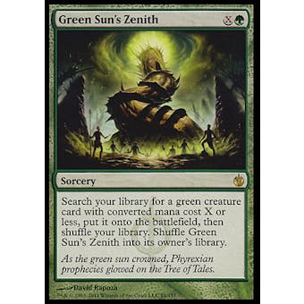 Magic the Gathering Mirrodin Besieged Single Green Sun's Zenith FOIL - SLIGHT PLAY (SP)