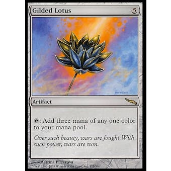 Magic the Gathering Mirrodin Single Gilded Lotus - MODERATE PLAY (MP)