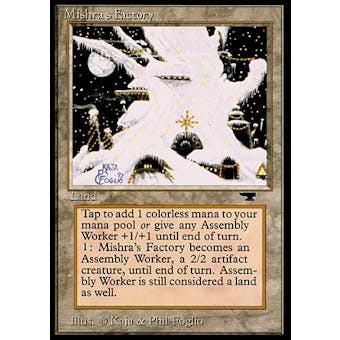 Magic the Gathering Antiquities Single Mishra's Factory (winter) - HEAVY PLAY (HP)
