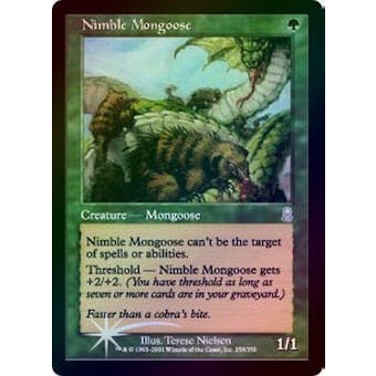 Magic the Gathering Odyssey Single Nimble Mongoose FOIL - SLIGHT PLAY (SP)