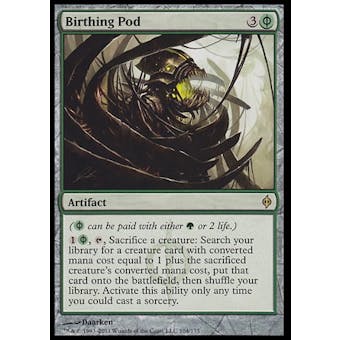 Magic the Gathering New Phyrexia Single Birthing Pod FOIL - MODERATE PLAY (MP)