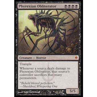 Magic the Gathering New Phyrexia Single Phyrexian Obliterator FOIL - CREASED